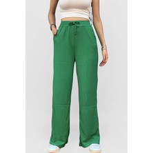 Yakamel Kadın Yüksel Bel Bol Paça Palazzo Pantolon