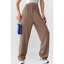 Yakamel Kadın Yüksel Bel Bol Paça Palazzo Pantolon