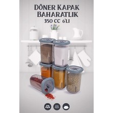 Begin Power Döner Kapaklı Baharatlık Seti 350 cc 6'lı Baharatlık