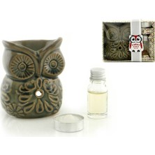 Nidage Baykuş Buhurdanlık Seti (Bakır)