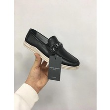 Pierre Cardin Erkekler İçin Pıerre Cardın 191074 Casual Ayakkabı Siyah Düz Tabanlı Şık ve Rahat