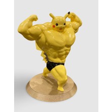 3D Layer Craft Kaslı Sporcu Pokemon Pikachu Figür 15 cm