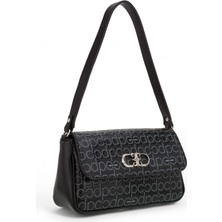 Pierre Cardin Monogram Siyah Kadın Omuz Çantası 05PC24Y509-PMN