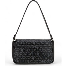 Pierre Cardin Monogram Siyah Kadın Omuz Çantası 05PC24Y509-PMN