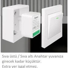 Aubess Akıllı Kuru Kontak Anahtar    Wifi Smart Switch Aubess Tuya 16AMPER Cata Ct-4015 Kuru kontak Yerine Muadili