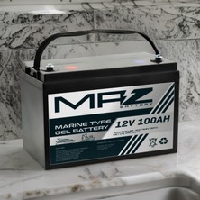 Maz Akü 12 Volt 100 Amper Marine Jel Akü 12V 100AH (Yeni Üretim)