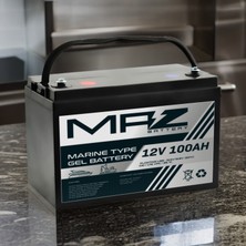 Maz Akü 12 Volt 100 Amper Marine Jel Akü 12V 100AH (Yeni Üretim)