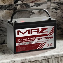 Maz Akü 12 Volt 100 Amper Solar Jel Akü 12V 100AH (Yeni Üretim)