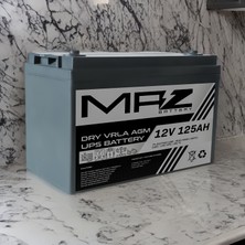 Maz Akü 12 Volt 125 Amper (Ah) Kuru Agm Vrla Ups Akü Yeni Üretim