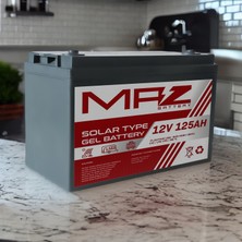 Maz Akü 12 Volt 125 Amper Solar Jel Akü 12V 125AH (Yeni Üretim)