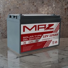 Maz Akü 12 Volt 125 Amper Solar Jel Akü 12V 125AH (Yeni Üretim)