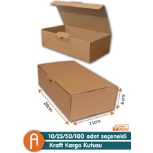 ALC E-Ticaret Kargo Kutusu 20X11X6 cm (Adet Seçenekli)