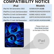 Fogy Apple Ipad Pro 4. Nesil M2 2022 11 Inç Klavyeli Kılıf 360 Dönebilen Rgb Tuşlu Touchpad Özellikli