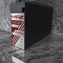 Maz Akü 12 Volt 200 Amper Solar Jel Akü 12V 200AH (Yeni Üretim)