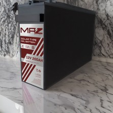 Maz Akü 12 Volt 200 Amper Solar Jel Akü 12V 200AH (Yeni Üretim)
