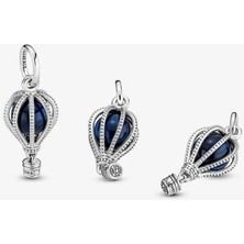 Poseidons Jewellery Mavi Sıcak Hava Balonu Charm