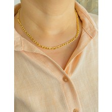 Xesha Altın Kaplama Kolye Gold Renk Kadın Zincir Kolye