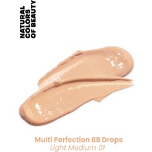 Bade Natural Multi Perfection BB Drops Light - Medium 01 %100 Doğal 30 ml