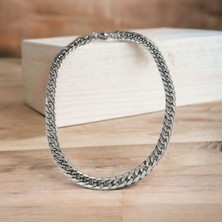 Hg.Aksesuar Erkek Desenli Çelik Zincir Kolye