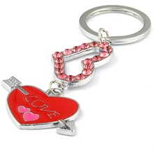 new life promosyon nl Taşlı Kalp Tasarımlı Anahtarlık ''newlifepromosyon'' MDL313