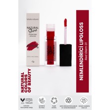 Bade Natural Nemlendirici Lipgloss Red Glam 01 Dudak Parlatıcısı %100 Doğal