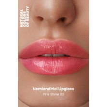 Bade Natural Nemlendirici Lipgloss Pink Shine 03 Dudak Parlatıcısı %100 Doğal