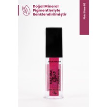 Bade Natural Nemlendirici Lipgloss Pink Shine 03 Dudak Parlatıcısı %100 Doğal