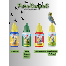 Purecanpati Kuş Mineral,deri Bakım,multivitamin ve Immune Destekleyici Set