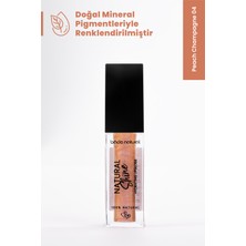 Bade Natural Nemlendirici Lipgloss Peach Champagne 04 Dudak Parlatıcısı %100 Doğal