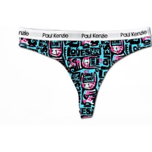 Paul Kenzie Desenli Kadın String Külot – Unique Effect – Love Bunny