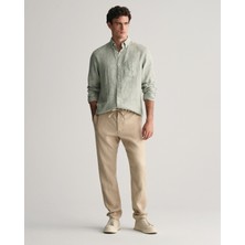 Gant Erkek Bej Relaxed Fit Keten Pantolon 1505272.277