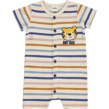 Civil Baby Erkek Bebek Patiksiz Tulum 6-18 Ay Fildişi