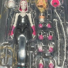 FBHTX Marvel Spiderman Sh Figuart Spider Gwen Anime Action Figure Stacy Miles Morales Figure Into The Spider-Verse Toys Model Gifts (Yurt Dışından)