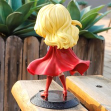 FBHTX Anime Statue Action Figure Figure Pvc Collection Model 11CM Supergirl Cute Big Eyes Figure Action Figure Anime Decoration Figurine Toy Model For Girl Gif (Yurt Dışından)