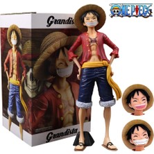 FBHTX Hot 28CM One Piece Anime Figure Confident Smiley Luffy Three Form Face Changing Doll Action Figurine Model Toys Kits (Yurt Dışından)