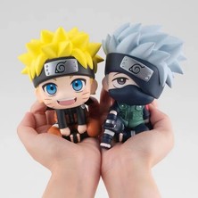 FBHTX 9cm Naruto Anime Figure Naruto Kakashi Action Figure Q Version Kawaii Sasuke Itachi Figurine Car Decoration Collection Model Toy (Yurt Dışından)