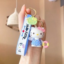 FBHTX Sanrio Karikatür Kawaii Hello Kitty Kolye Anahtarlık Anahtarlık Anime Aksiyon Figürleri Koleksiyon Model Oyuncaklar Çocuklar Için Takı Hediyeler (Yurt Dışından)