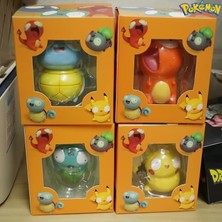 FBHTX Pokemon Fool Stupid Pikachu Bulbasaur Charmander Squirtle Cute Figure Collection Model Toys (Yurt Dışından)