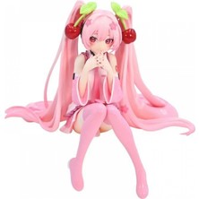 FBHTX New Hatsune Miku Anime Figure Pink Dress Pvc Model Action Toys Cherry Pink Cherry Blossom Decoration Collect Gifts (Yurt Dışından)