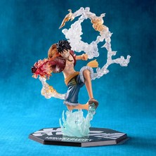 FBHTX One Piece Anime Monkey D Luffy Roronoa Ace Vinsmoke Sanji Action Figures Dolls Pvc Model Collectible Stunt Toy Decoration Gift (Yurt Dışından)