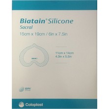 Coloplast (1ADET) 33404 Biatain Silikon Yapışkanlı Köpük Yara Örtüsü-Sakral 15CMX19CM