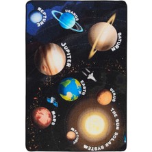 Confetti Planets 200 x 290 Siyah Bukle Çocuk Halısı