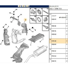 Psa Isı Kalkanı Arka 308 407 508 Dw6 (1723AX)