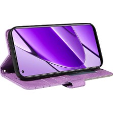 SZY Market Kart Yuvası Standı ile Realme 11 4g Için Kılıf Pu Deri Flip Folio Kılıf (Yurt Dışından)