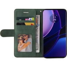 SZY Market Motorola Kenar 40 5g Kickstand Koruyucu Pu Deri Flip Folio Için Kılıf (Yurt Dışından)