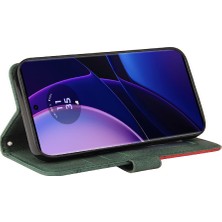 SZY Market Motorola Kenar 40 5g Kickstand Koruyucu Pu Deri Flip Folio Için Kılıf (Yurt Dışından)