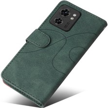 SZY Market Motorola Kenar 40 5g Kickstand Koruyucu Pu Deri Flip Folio Için Kılıf (Yurt Dışından)