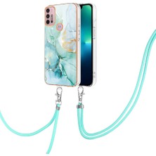 SZY Market Motoroal Moto G30/G20/G10 Crossbody Kordon Askısı Mermer Tampon Için Kılıf (Yurt Dışından)