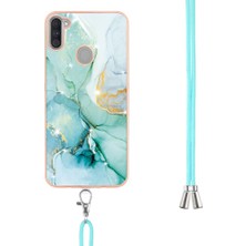 SZY Market Samsung Galaxy A11 Mermer Tampon Anti-Scratch Yumuşak Crossbody (Yurt Dışından)