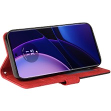 SZY Market Motorola Kenar 40 5g Kickstand Koruyucu Pu Deri Flip Folio Için Kılıf (Yurt Dışından)